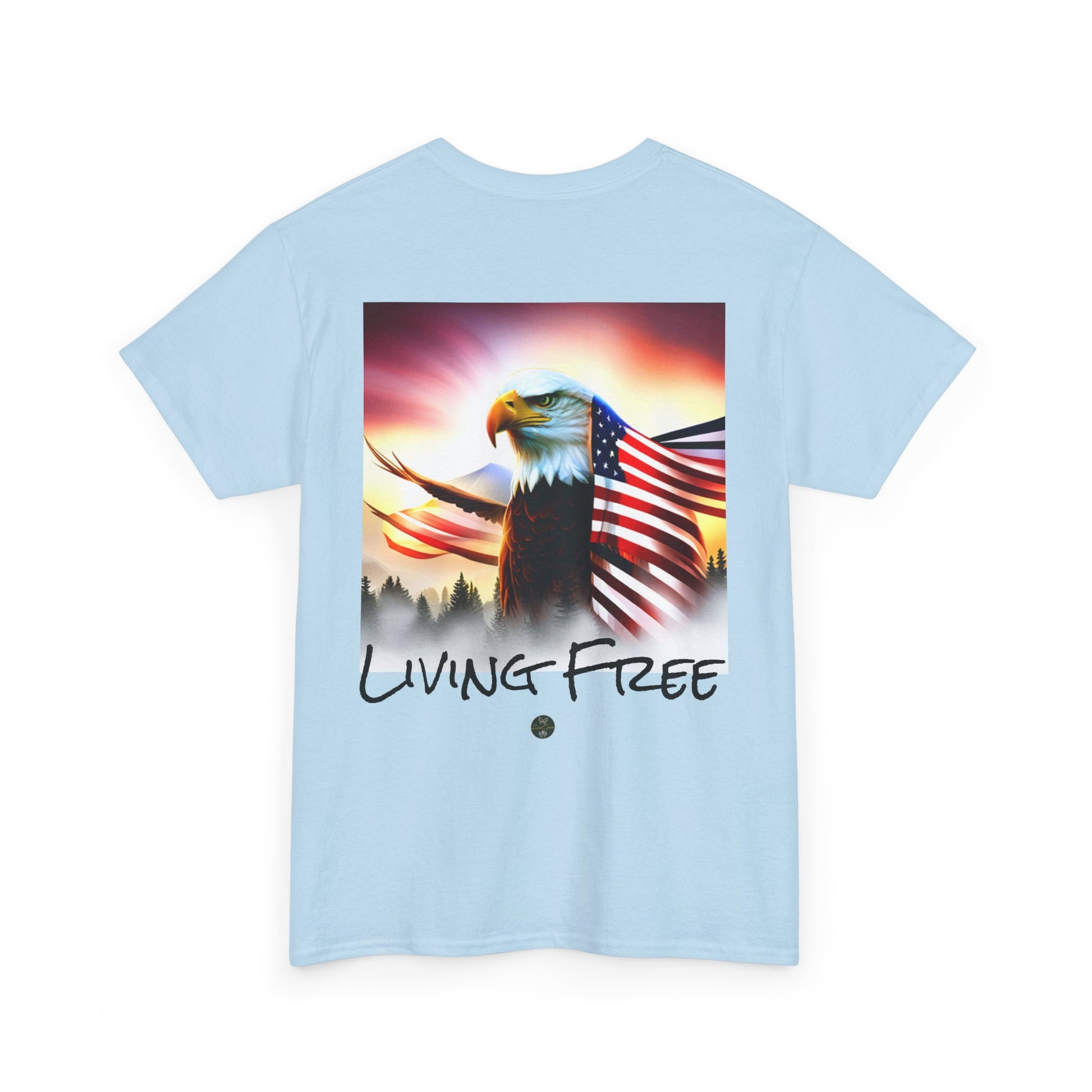 LIBERTY, Living Free - Unisex Heavy Cotton Tee - ZenGen USA - ZenGen USA