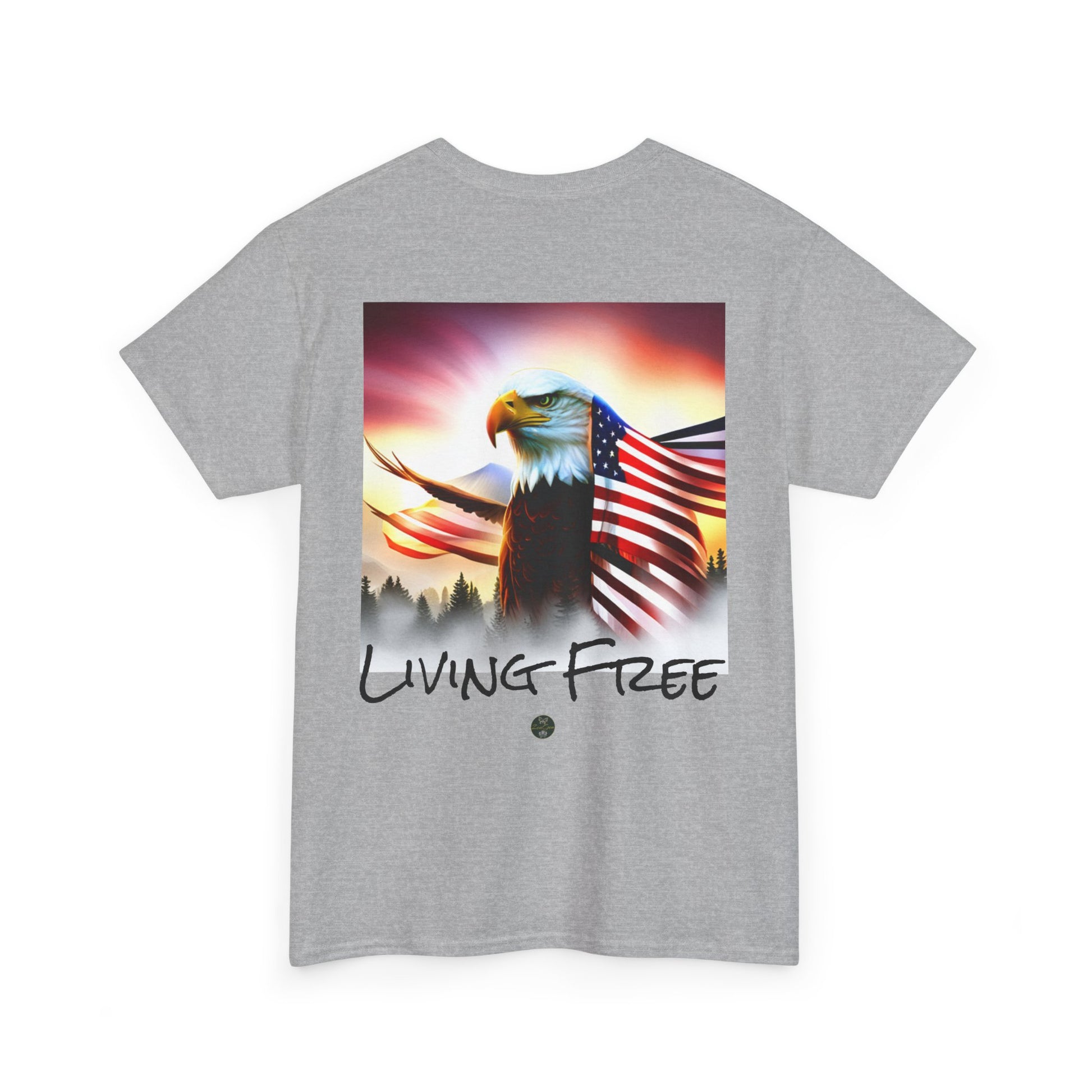 LIBERTY, Living Free - Unisex Heavy Cotton Tee - ZenGen USA - ZenGen USA