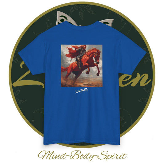 Apocalypse - 2nd Seal Revelation 6:3,4 - Unisex Heavy Cotton Tee - Revelation Collection - ZenGen USA - ZenGen USA