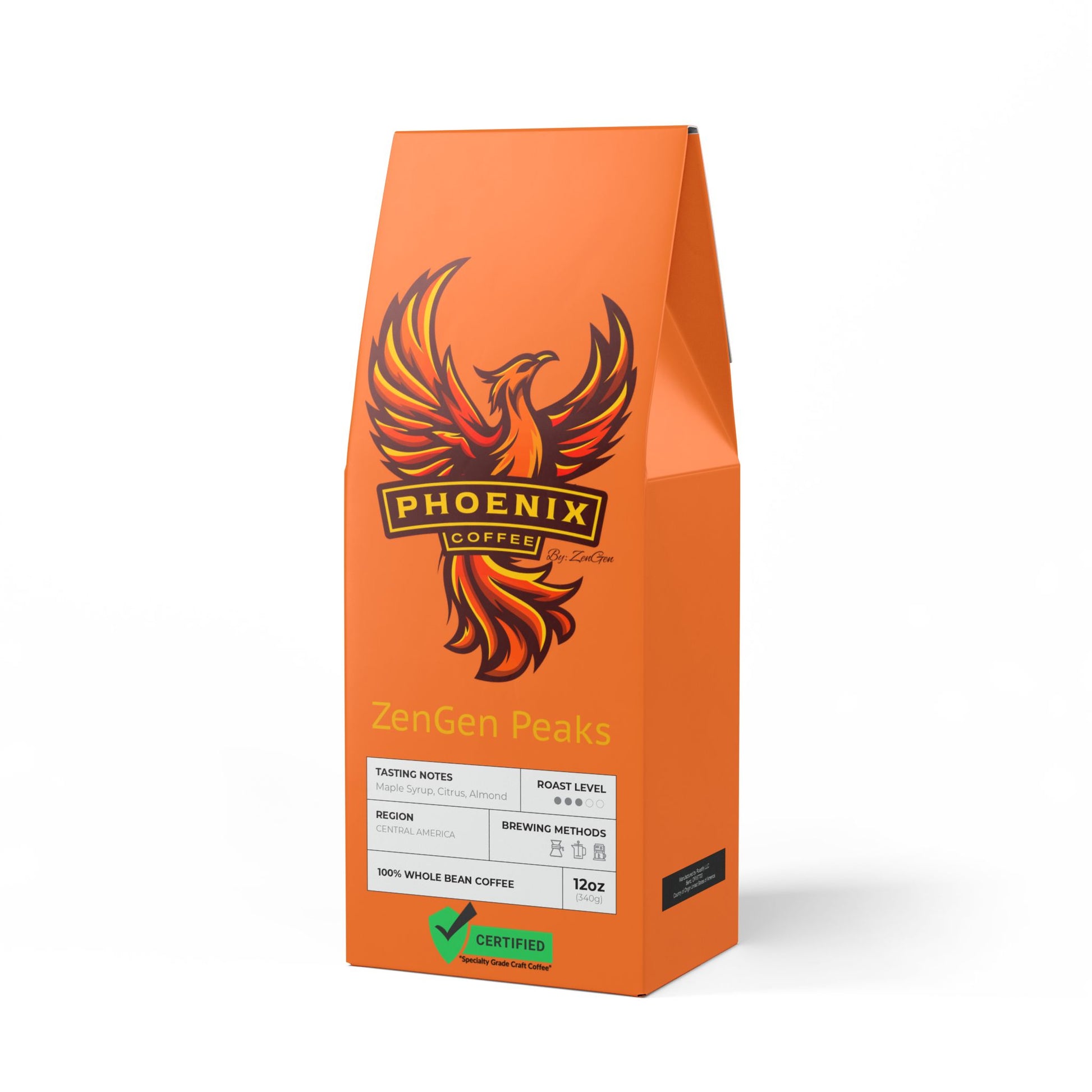 Phoenix Coffee by ZenGen: Artisan Crafted ZenGen Peaks Coffee Blend (Medium Roast) - ZenGen USA