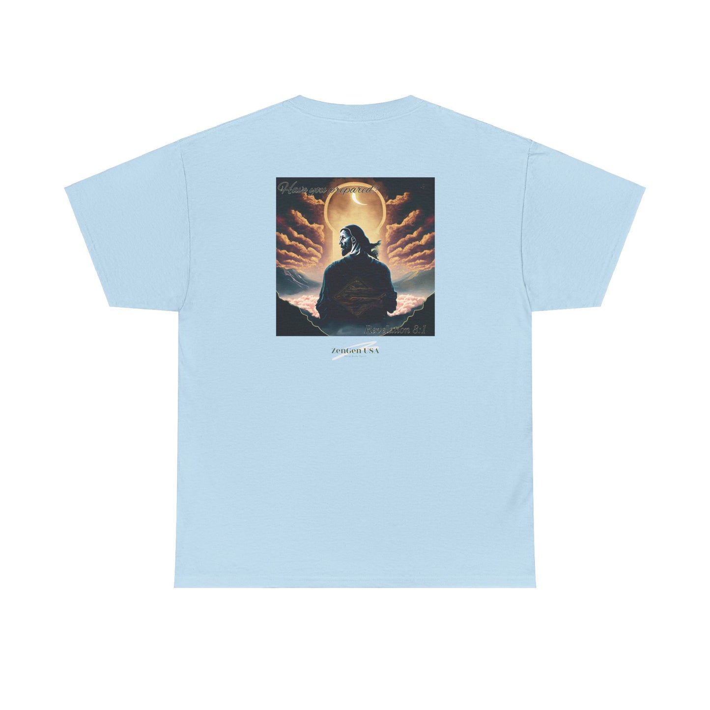 Apocalypse - 7th Seal Revelation 8:1 - Unisex Heavy Cotton Tee - Revelation Collection - ZenGen USA - ZenGen USA