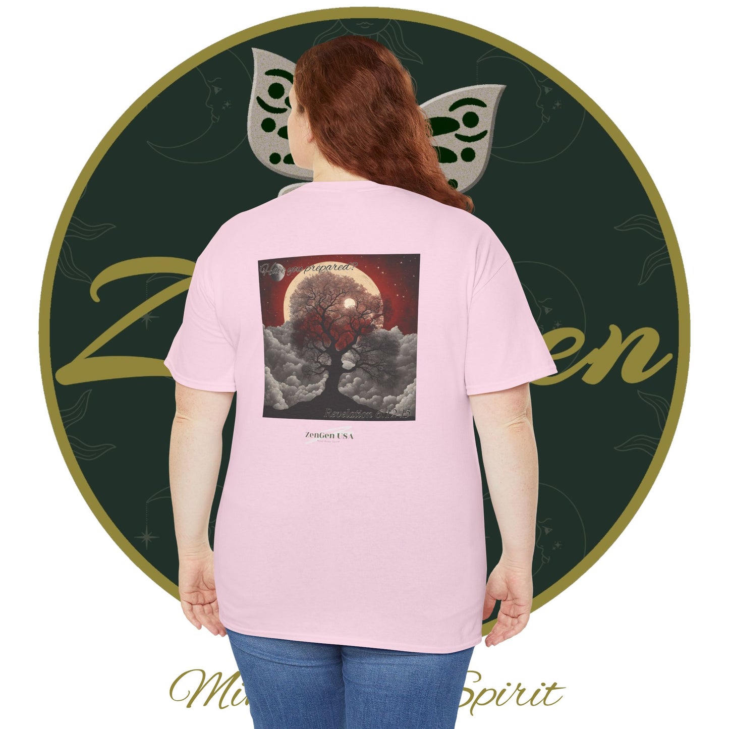 Apocalypse - 6th Seal Revelation 6:12-15 - Unisex Heavy Cotton Tee - Revelation Collection - ZenGen USA - ZenGen USA