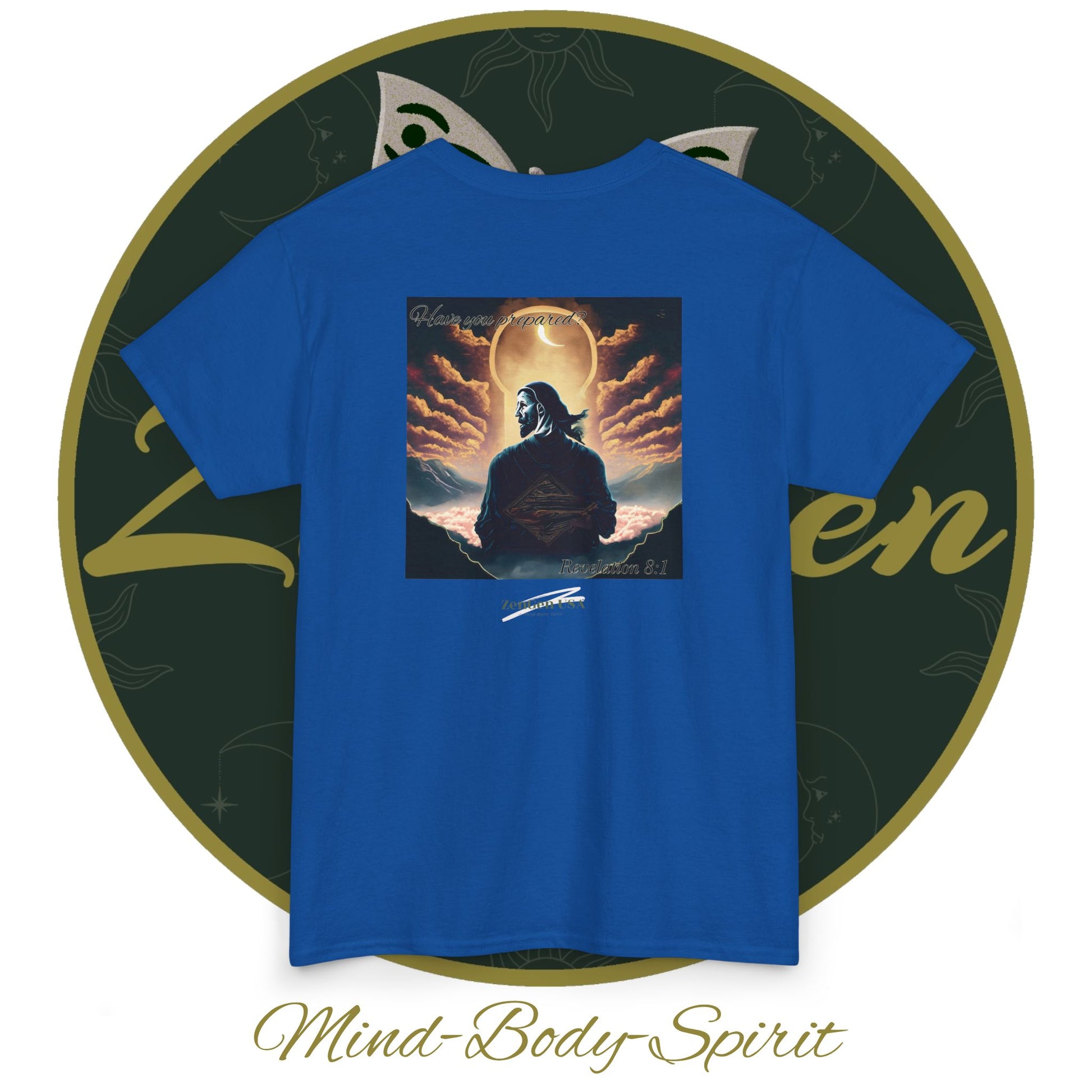 Apocalypse - 7th Seal Revelation 8:1 - Unisex Heavy Cotton Tee - Revelation Collection - ZenGen USA - ZenGen USA