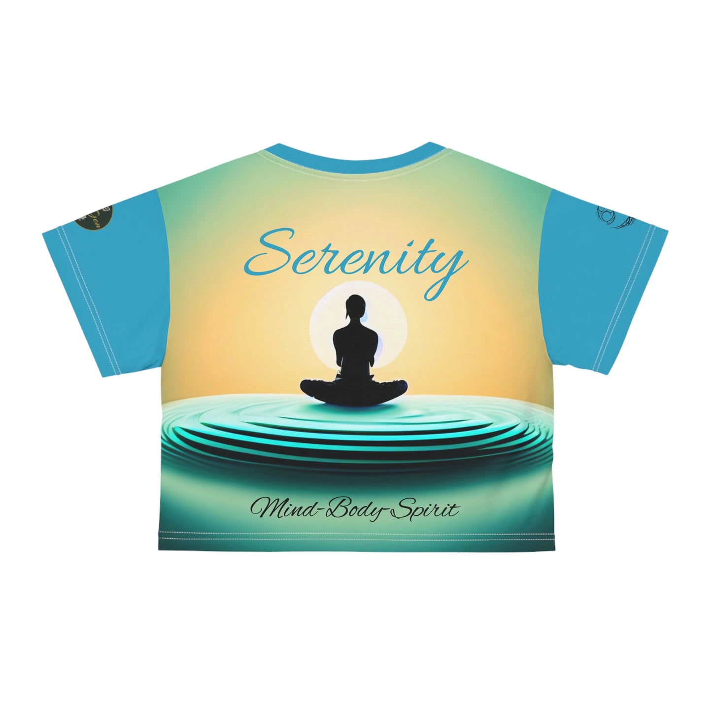 Crop Tee - Serenity - ZenGen USA - ZenGen USA