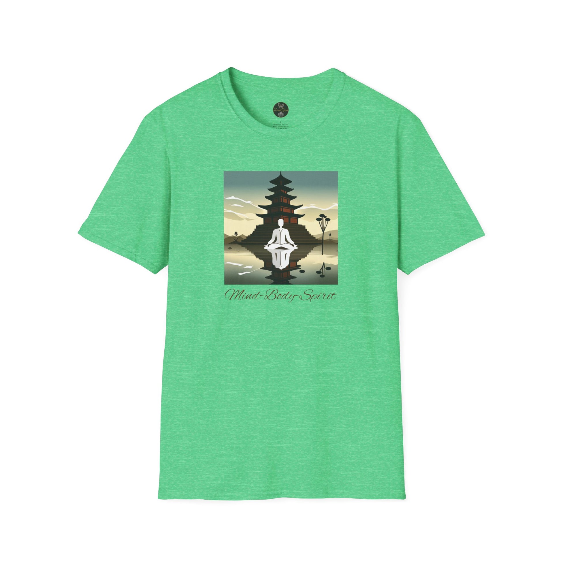 Mind-Body-Spirit, Unisex Softstyle T-Shirt - ZenGen USA