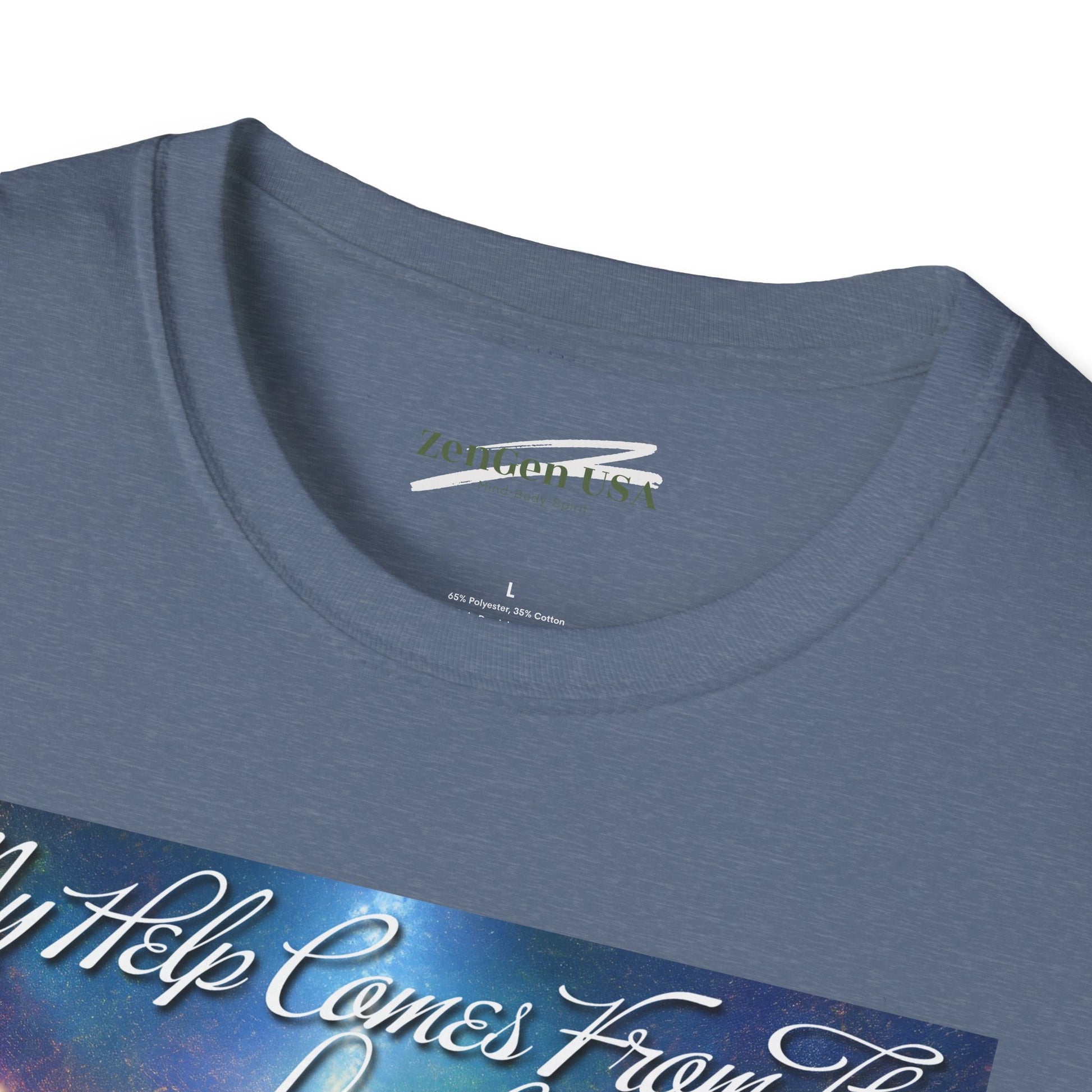 ZenGen USA Psalm 121:2 My Help Comes From The Lord... - Unisex Softstyle T-Shirt - ZenGen USA