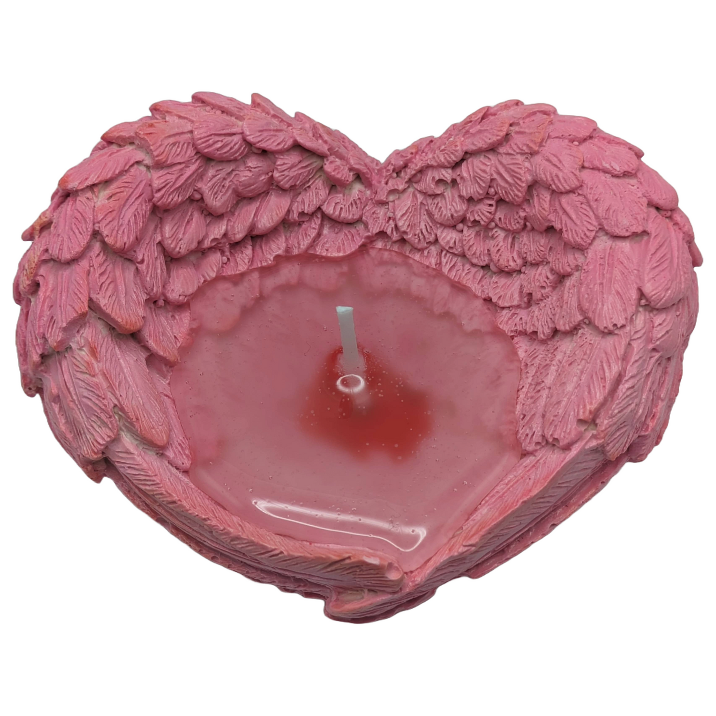 Wings of Love - Angelic Heart Shaped Scented Candle - Tropical Breeze Fragrance - Mood Enhancement - ZenGen USA