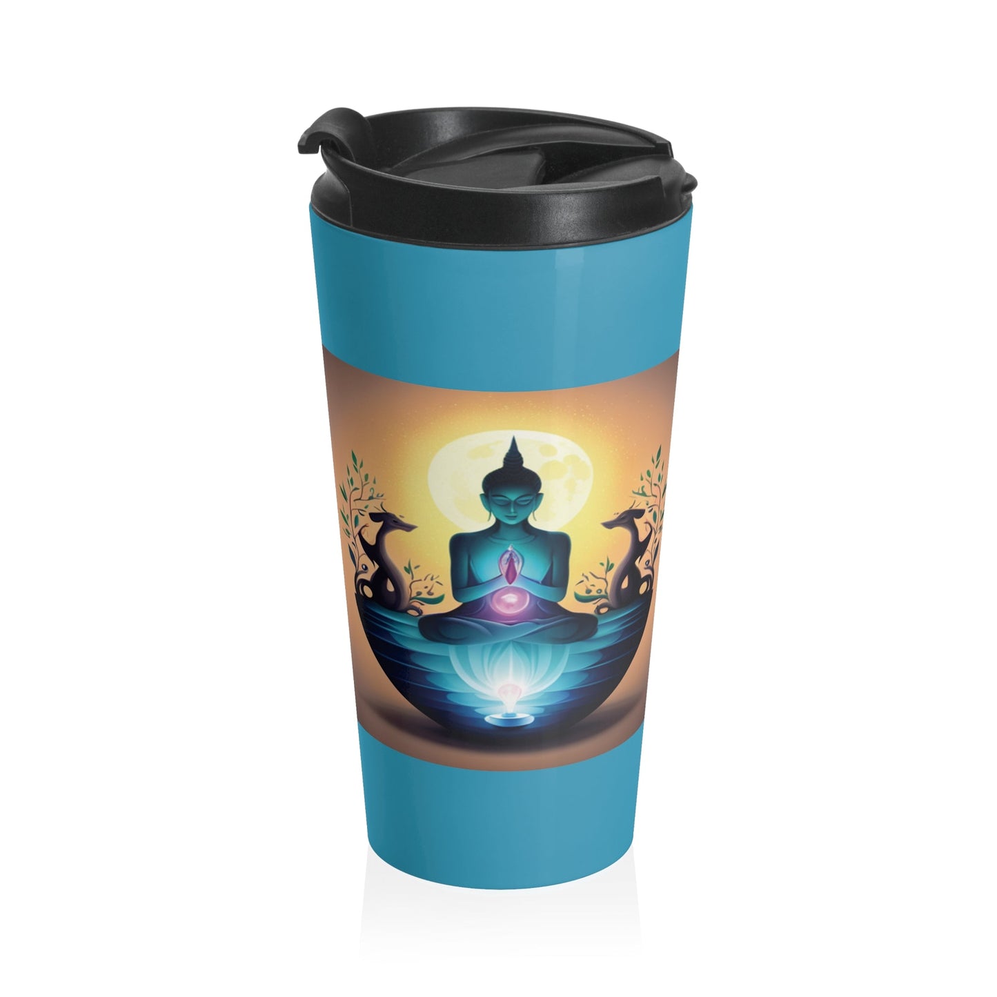 Be Your Best YOU - Stainless Steel Travel Mug - Turquoise - ZenGen USAMug