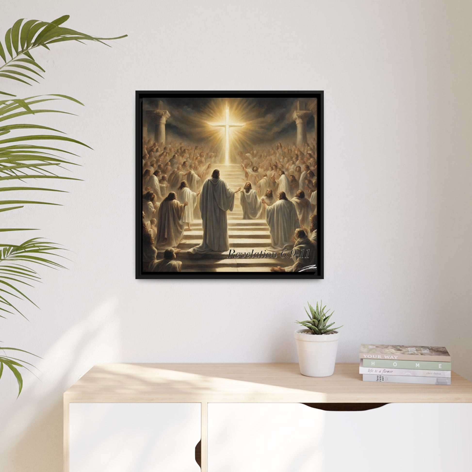 Canvas Print - Revelation Collection | 5th Seal Revelation 6:9-11 | Matte Canvas, Black Frame | ZenGen USA - ZenGen USACanvas