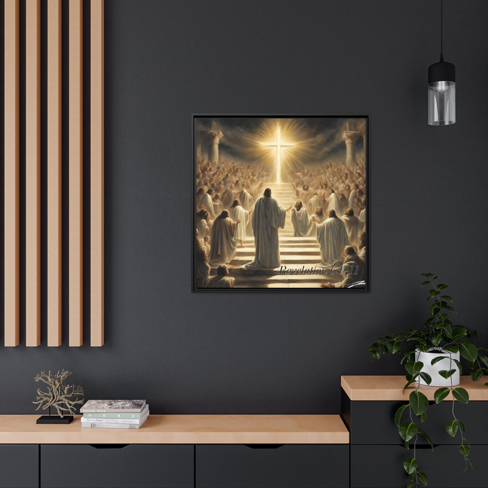 Canvas Print - Revelation Collection | 5th Seal Revelation 6:9-11 | Matte Canvas, Black Frame | ZenGen USA - ZenGen USACanvas