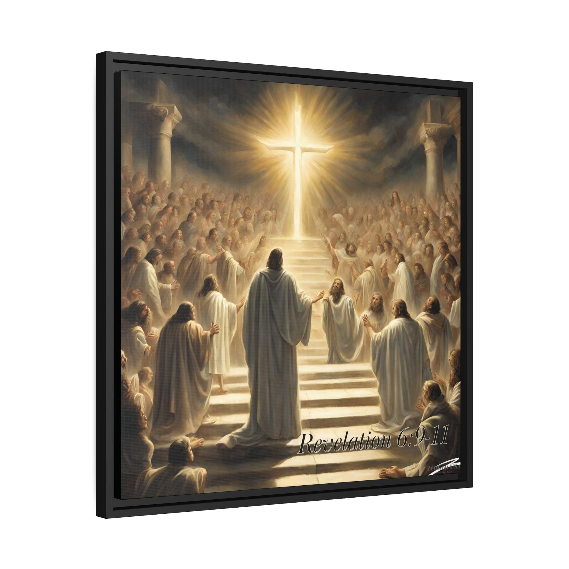 Canvas Print - Revelation Collection | 5th Seal Revelation 6:9-11 | Matte Canvas, Black Frame | ZenGen USA - ZenGen USACanvas