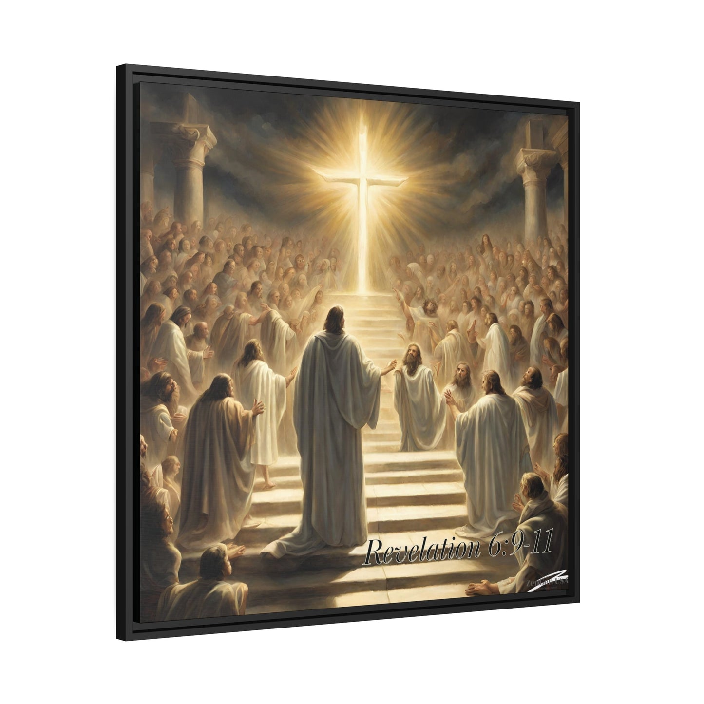 Canvas Print - Revelation Collection | 5th Seal Revelation 6:9-11 | Matte Canvas, Black Frame | ZenGen USA - ZenGen USACanvas