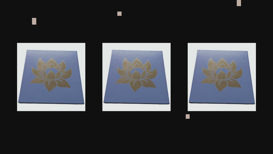 Azulejos cerámicos decorativos con flores pintadas | LOTO Hecho a mano